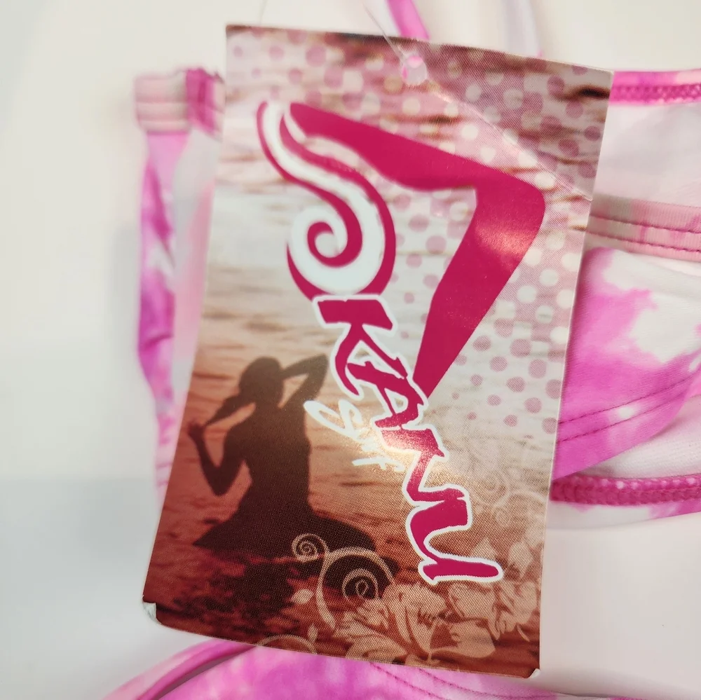 Kani Surf Girls Pink Tie-Dye Bikini Set‎ 381 Size 10
